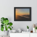 Blue Ridge Parkway Mountain and Mist Framed Horizontal Poster