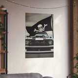 Pirate Sports Car Vertical Poster