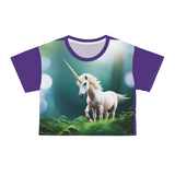 Unicorn Crop Tee (AOP)