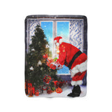 Santa Sherpa Fleece Blanket