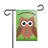 Owl WHOOO Are You Garden & House Banner