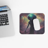 Alien in a Nebula Mouse Pad (Rectangle)